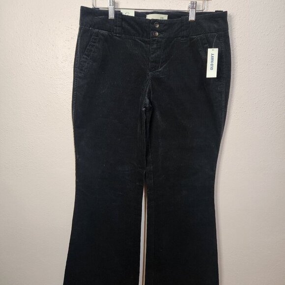 Vintage Inspired Black Corduroy Boot Leg Pants Size 6 (NWT) - Picture 2 of 11